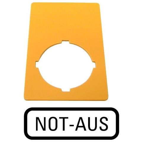 Eaton M22-xzk-d99 1pezzo (i) Giallo Rettangolo Etichetta Non Adesiva - Foto 1