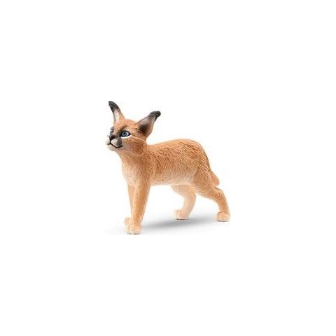 Wild Life 14868 Action Figure Giocattolo (Wild Life Caracal Baby Toy Figure, 3 To 8 Years, Tan [14868] - Foto 2