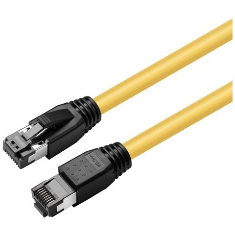 Mc-sftp80025y Cavo Di Rete Giallo 0,25 M Cat8.1 S /ftp [s-stp] (cat8.1 S /ftp 0,25m Yellow - Lszh Shielded Ne - Foto 2