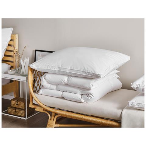 Guanciale Piume E Piumino Bianco 80 X 80 Cm Feldberg - Foto 1