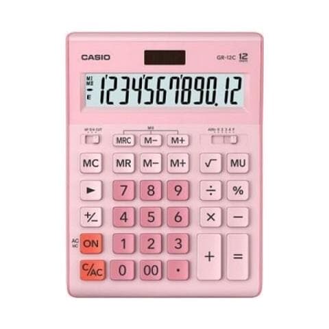 Taschenrechner Office Gr-12c-pk Pink 12-stelliges Display (gr-12c-pk) - Foto 1
