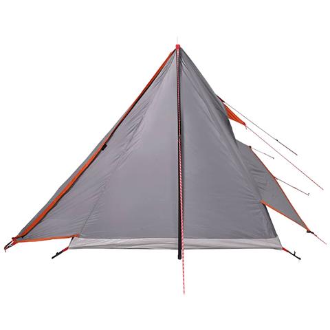Tenda Da Campeggio 2 Persone Grigio E Arancione Impermeabile - Foto 2