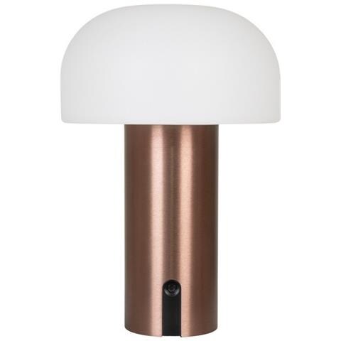 Lampada Da Tavolo Soham - Bianco - Polietilene - 15x15x22 Cm - Foto 1