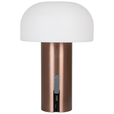 Lampada Da Tavolo Soham - Bianco - Polietilene - 15x15x22 Cm - Foto 4