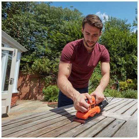 Levigatrice Orbitale Elettrica 150w Per Levigare Grandi Superfici Black+decker Bew220 - Foto 4