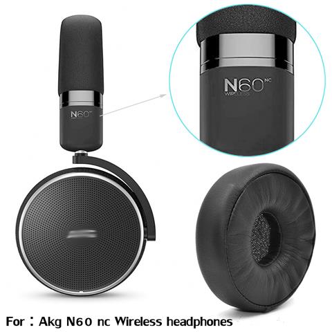 Cuscinetti Auricolari Di Ricambio Per Cuffie Akg N60nc - Confezione Da 2 (nero) - Foto 2
