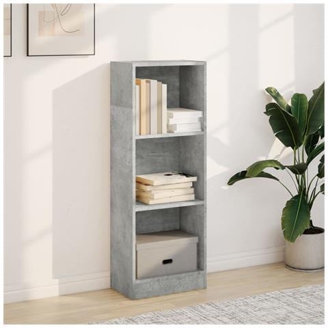 Libreria Grigio Cemento 40x24x109 Cm In Truciolato - Foto 3