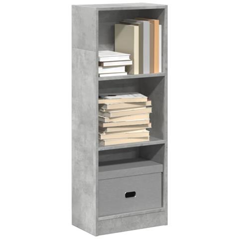 Libreria Grigio Cemento 40x24x109 Cm In Truciolato - Foto 1