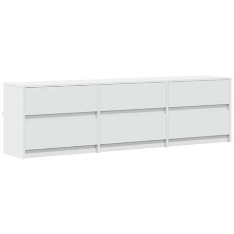 Mobile Porta TV con LED Bianco 180x34x50cm in Truciolato - Foto 10