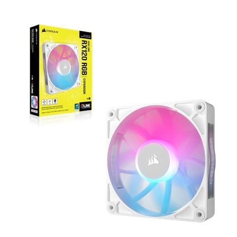 iCUE LINK RX120 RGB Case per computer Ventilatore 12 cm Bianco 1 pz - Foto 3