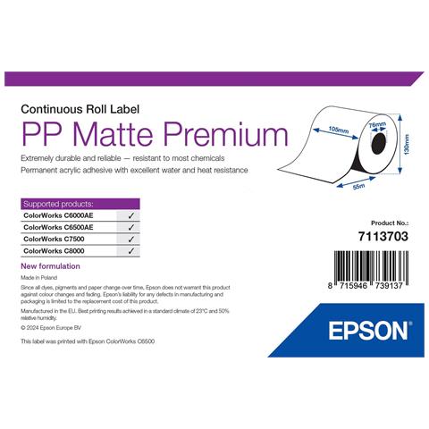 7113703 etichetta per stampante Bianco Etichetta per stampante autoadesiva - Foto 1