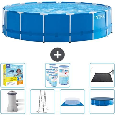 Piscina Fuori Terra - In Giro - 457x457x122 Cm - Blu - Include Accessori Coordinati Cb50 - Foto 1