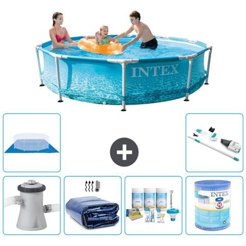 Piscina Fuori Terra - In Giro - 305x76 Cm - Blu - Include Accessori Coordinati A1383 - Foto 1