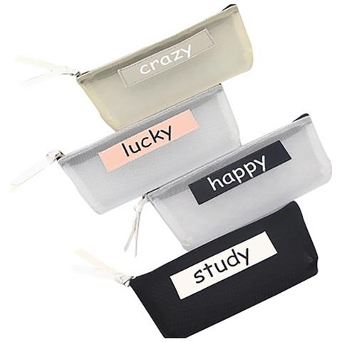 Astuccio Trasparente In Rete Con Cerniera Transparent  Genio - Foto 5