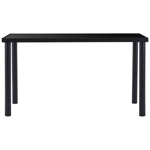 Lusso Casadino -  Tavolo Da Pranzo Nero 140x70x75 Cm In Vetro Temperato - Foto 1