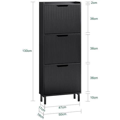 Scarpiera 50x19x130cm Fsr177-h-sch - Foto 2