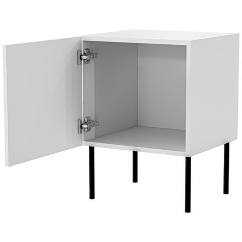 Comodino 2 pezzi PALAZZO BIS 45x39xH59 bianco opaco - Foto 4