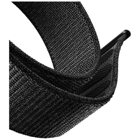 Bracciale Sportivo Per Apple Watch 44 / 45 / 46 / 49mm In Nylon Tessuto Velcro, Grigio Scuro - Foto 5