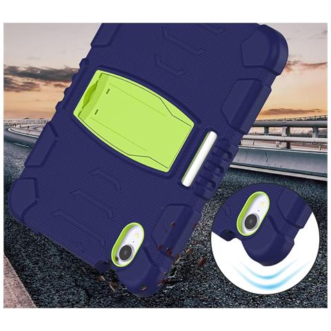 Custodia Per Ipad Mini 6 8.3"" Con Supporto E Alloggiamento Per Stilo Blu Navy - Foto 2