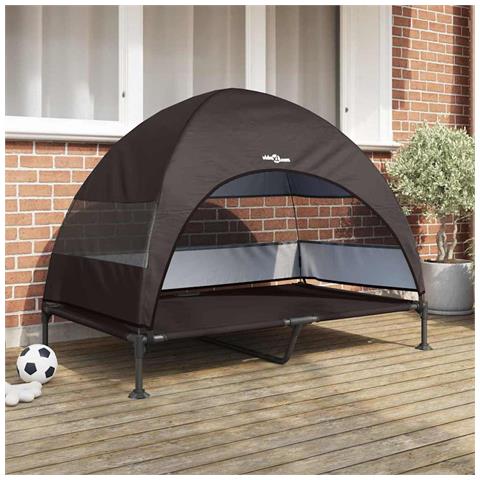Letto per Cani Elevato Marrone 127 x 81 x 108 cm - Foto 2