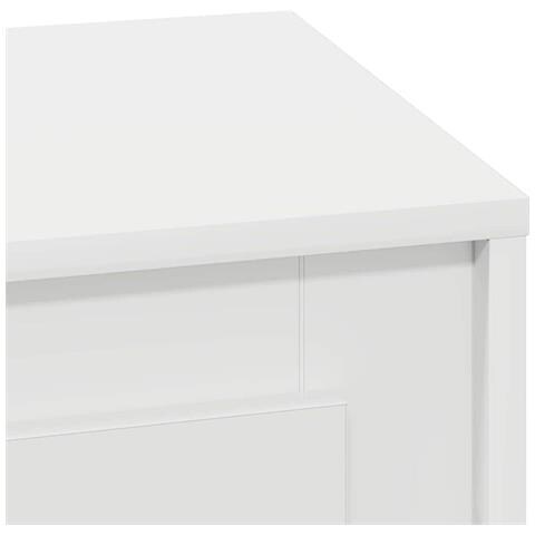 Armadio da Notte con Bianco 44 x 34.5 x 45 cm Legno multistrato - Foto 9