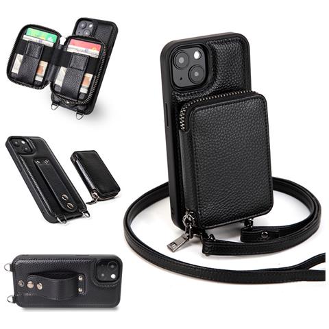 Custodia A Portafoglio Per Iphone Staccabile Con Tracolla Iphone 15 Pro - Foto 1