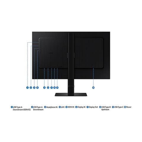 Monitor 24" IPS Flat LS24D600UAUXXU Quad HD Tempo di risposta 5 ms - Foto 5