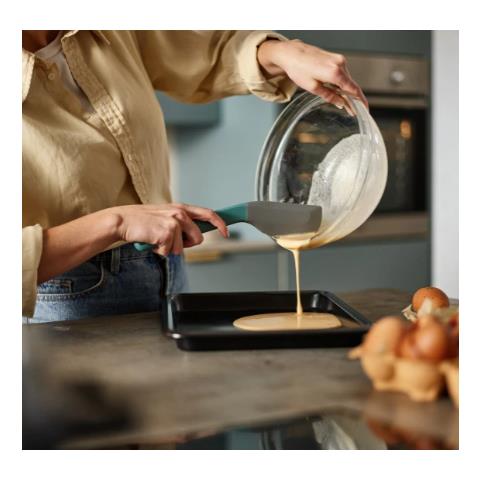 Spatola In Silicone Duo Con Testa Angolata Design Moderno E Funzionale Ideale Per Cucinare Con Precisione Resistente E Pratica Colore Elegante - Foto 4