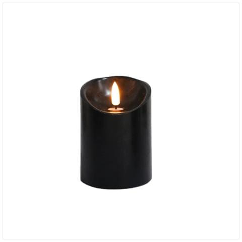 Candela Led Senza Fiamma Serie Magic Black (7,5cm Diametro, 10cm Altezza) - A Batteria - Foto 1