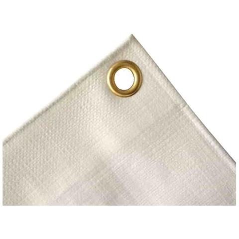 Telo Impermeabile 280 G/m²  8 X 12m (96m²)  Telo Copertura  Bianco  Occhiellato - Foto 1