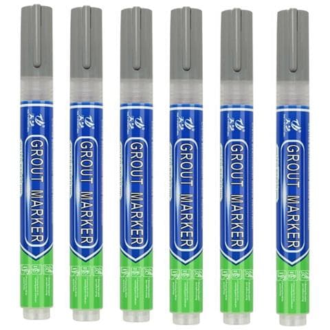 Pennarello Per Fughe Piastrelle, Confezione Da 6: Marcatore Impermeabile Per Ripristino Fughe Grey - Foto 1