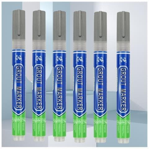 Pennarello Per Fughe Piastrelle, Confezione Da 6: Marcatore Impermeabile Per Ripristino Fughe Grey - Foto 2