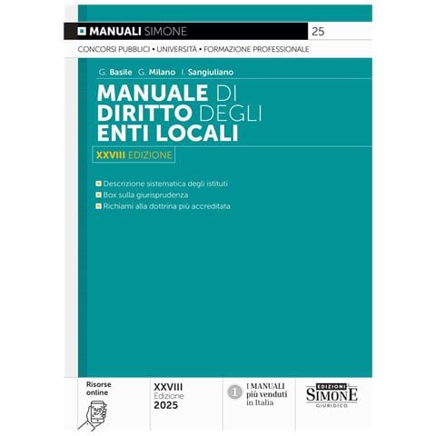 Giovanna Basile - Manuale di diritto degli enti locali. Con risorse online - Foto 1