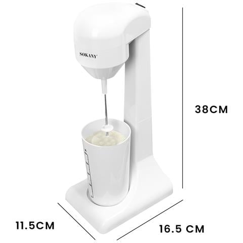 Macchina Per Milkshake 450 Ml 100 W Veloce E Compatta, Bianco - Foto 2