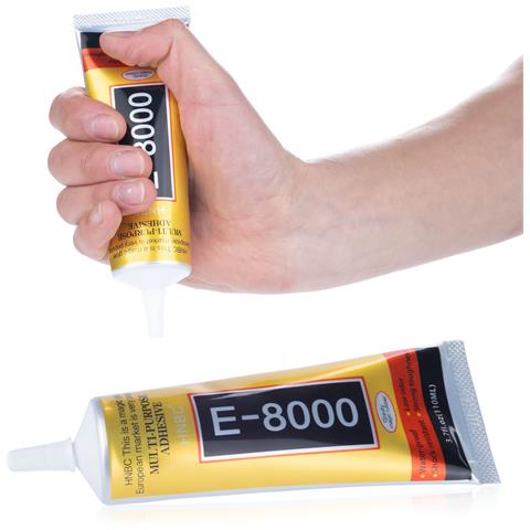 Colla Universale E-8000 110ml - Precisione E Versatilità | Asciugatura Rapida 3-6 Min | Per Ceramica, Plastica, Metallo, Legno, Carta, Gomma, Vetro - Foto 8