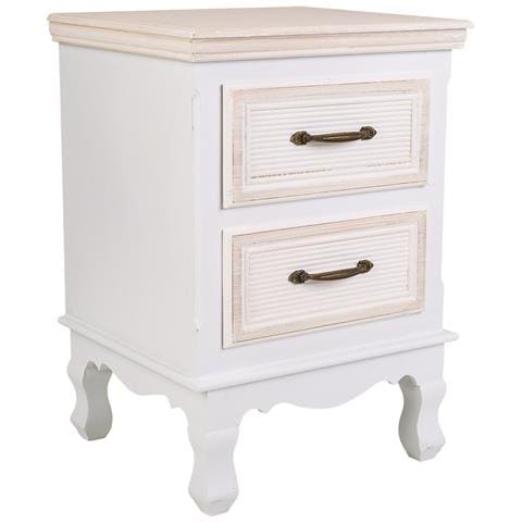 Tavolo In Legno Bianco 37x33,5x53h - Foto 1