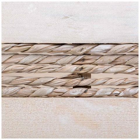 Cesto In Legno E Corda Bianco 35x25x12/31h - Foto 6