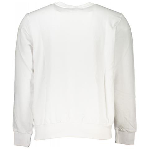 FELPA BIANCA SENZA ZIP PER UOMO - Colore: Bianco, Taglia: 3XL - Foto 2