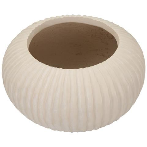 Vaso Decorativo Vkh829-beige-poliresina-35x35x18 Cm - Foto 2