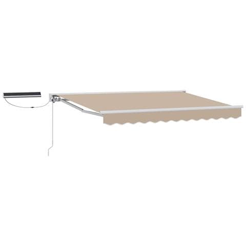 Tettuccio Elettrico Retrattile Beige e Bianco 3 x 2,5 m - Foto 1