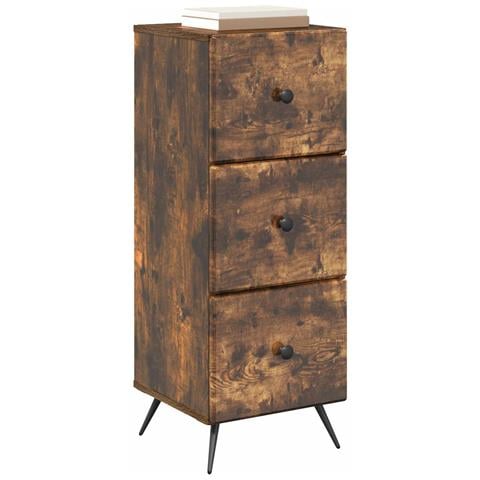 Mobile con Cassetti Rovere Fumo 33 x 34,5 x 90 cm - Foto 2