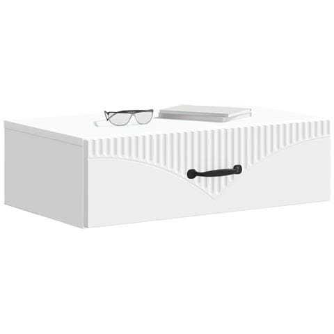 Tavolino da Parete Laterale Bianco 59 x 34,5 x 17 cm - Foto 2