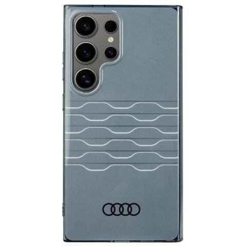 Custodia Audi Con Motivo Geometrico Per Samsung S24 Ultra, Grigia - Foto 1