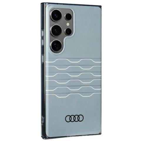 Custodia Audi Con Motivo Geometrico Per Samsung S24 Ultra, Grigia - Foto 2