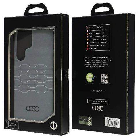 Custodia Audi Con Motivo Geometrico Per Samsung S24 Ultra, Grigia - Foto 7