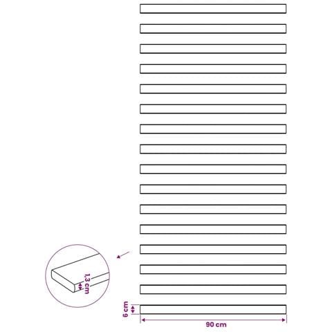 Doghe per letto 32 pz Naturale 90 x 6 x 1,3 cm - Foto 7