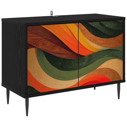 Mobile TV BONN 69 x 33 x 50,5 cm Rovere Nero - Foto 1