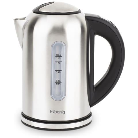 Bollitore elettrico programmabile BOE50 1,7 L Acciaio inox, Termostato regolabile 40-100°C, Mantenimento in caldo, 220W, argento - Foto 1