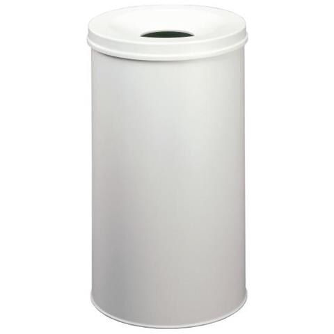 330710 Bidone Per La Spazzatura 60 L Rotondo Acciaio Grigio - Foto 1