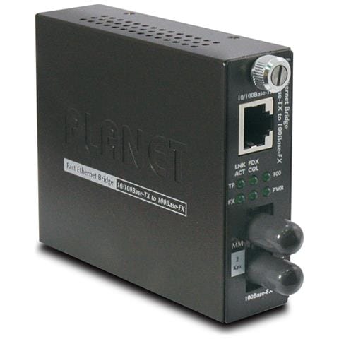 FST-801 convertitore multimediale di rete 100 Mbit /s 1310 nm Modalità multipla Nero - Foto 1